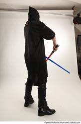ANGELIA STANDING POSE WITH LIGHTSABERS
